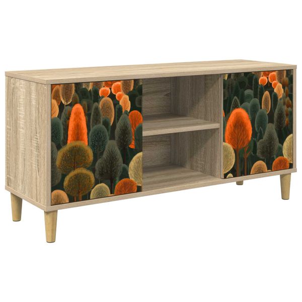 vidaXL TV skrinka ZAANDAM 102 x 33 x 50 cm Sonoma Kompozitné drevo