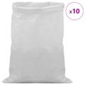 vidaXL Tkaninové vrecia 10 ks Biela 40 x 60 cm PP