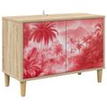 vidaXL TV skrinka AACHEN 69 x 33 x 50 cm Sonoma Kompozitné drevo