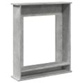 vidaXL Obloženie krbu betónovosivé 75x20x87,5 cm kompozitné drevo