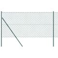 vidaXL Oceľový plot na upevnenie 10 x 1,4 m PVC potiahnutá oceľ Zelená