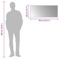 vidaXL Zrkadlo do kúpeľne s LED Priehľadná 90 x 40 cm tvrdené sklo