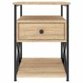 vidaXL Nočné stolíky 2 ks dub sonoma 40x42x55 cm kompozitné drevo