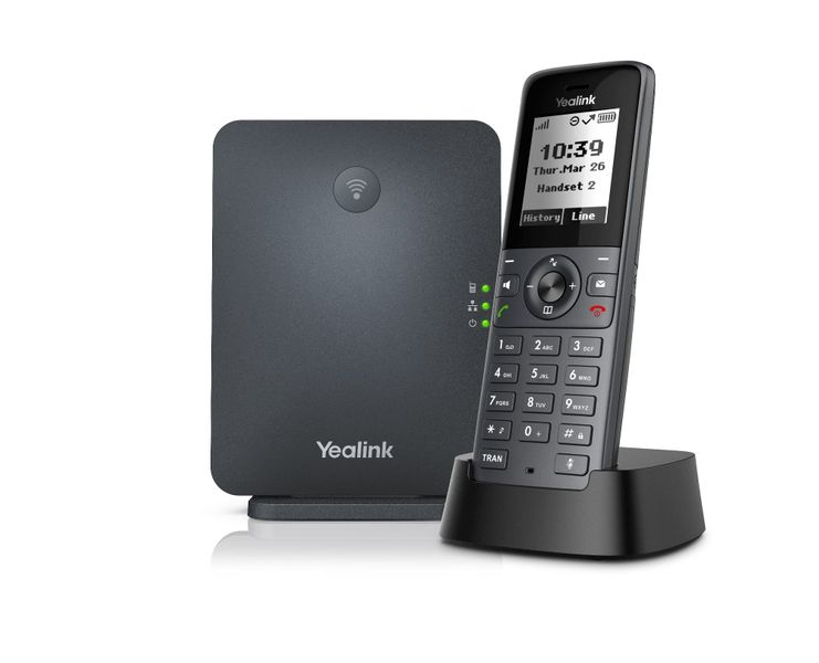 Yealink W71P DECT základová stanica a rúčka, 1,8'' čiernobiely disp., až 10 rúčok