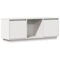 vidaXL TV skrinka biela 110,5x35x44 cm masívna borovica