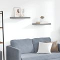 vidaXL Plávajúca nástenná polica, sivá 50x23,5x3,8 cm, MDF