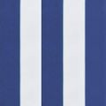 vidaXL Podložka na záhradnú lavičku modro-biele pruhy 120x50x3cm látka