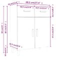vidaXL Komoda biela 69,5x34x89 cm spracované drevo