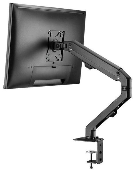 Neomounts FPMA-D650BLACK/Držák displeje/na stůl/17-27"/svorka+průchodka/VESA 100X100/nosn. 7kg/1 displej/černý Držák, VESA, stolní, pro plochý monitor, úhloprícka 17"-27", náklon 135°, otácení 180°, rotace 360°, nosnost 7kg, cerný
