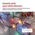 LED vianočná cherry reťaz – guličky, 20 m, vonk. aj vnútor., multicolor, programy, časovač