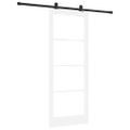 vidaXL Posuvné dvere ORKDAL 83 x 211 cm Biela a čierna