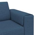 vidaXL Pohovka do obývačky 3 ks Modrá Polyester