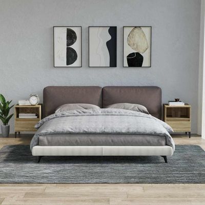 vidaXL Nočné stolíky 2 ks dub sonoma 40x35x50 cm