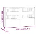vidaXL Čelo postele čierne 155,5x4x100 cm masívna borovica