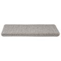 vidaXL Samolepiace nášľapy na schody Sisal 15 ks 65x21x4 cm strieborné