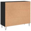 vidaXL Servírovacia skriňa Čierny dub 90 x 32,5 x 80 cm