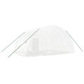 vidaXL Skleník s oceľovým rámom biely 24 m² 6x4x2,85 m