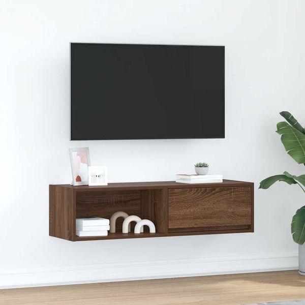 VidaXL TV skrinka Hnedý Dub 100x31x25,5 cm Drevo