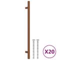 vidaXL Rukoväte na skrinku 20 ks bronzové 224 mm nehrdzavejúca oceľ