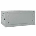 vidaXL Sieťový kabinet s úložiskom Sivá 60 x 45 x 28 cm Oceľ