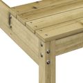 vidaXL Piknikový stôl 110x134x75 cm impregnovaná borovica