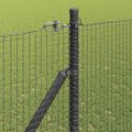 vidaXL Zváraný drôtový plot s hrotmi 25 x 1,5 m Oceľ s PVC povrchom