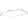 vidaXL Stolová doska 70x40x2,5 cm živý okraj masívny mangovník