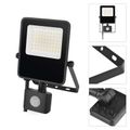 LED reflektor VISIO s pohybovým čidlom, 30 W, neutrálna biela, čierný