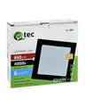 Q-58M LED panel 6W 660lm 4000K čierny - štvorcový pripevnený Qtec