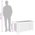 vidaXL Záhradný úložný box s kolieskami 113x50x58 cm masívna akácia