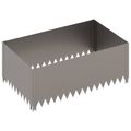 vidaXL Obrubník trávnika 4 ks 100 x 60 x 35 cm Oceľ Hrdzavý