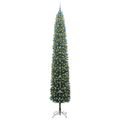 vidaXL Umelý vianočný stromček Zelená 270 cm PVC, oceľ a plast