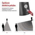 Záhradné nástenné svietidlo ARTEO, senzor súmraku, 16,4 x 12 x 29,5 cm, 1 x E27, 15 W
