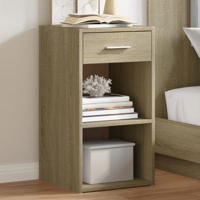 vidaXL Nočné stolíky 2 ks dub sonoma 35x34x65 cm kompozitné drevo