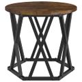 vidaXL Zostaviteľný bočný stôl 3 ks Dymová dub 53 x 53 x 40 cm