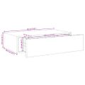 vidaXL Nástenná zásuvková polica dubová a biela 40x23,5x10 cm MDF