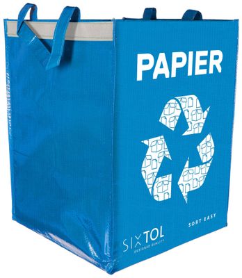 Taška na tříděný odpad SORT EASY PAPIER, 30x30x40cm, 36l SIXTOL
