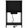 vidaXL Nočný stolík 2 ks Čierny dub 38 x 31 x 61 cm Kompozitné drevo