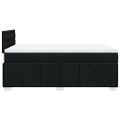 vidaXL Boxspring posteľ s matracom čierna 120x190 cm látka