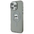 Karl Lagerfeld puzdro pre iPhone 16 Pro Max 6,9" KLHMP16XHLSKIK čierne Hard IML Metal Karl Head MagSafe