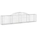 vidaXL Oblúkový gabionový kôš 20 ks 300x30x60/80 cm pozinkované železo