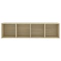 vidaXL TV skrinky 2 ks dub sonoma 142,5x35x36,5 cm drevotrieska