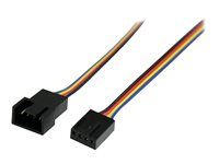 StarTech 12in 4 Pin Fan Power Extension Cable - M/F - Fan power extension cable - 4 pin PWM (M) to 4 pin PWM (F) - FAN4EXT12 - Predlžovací kábel ventilátora - 4-pinová PWM (pulzno-šírková modulácia) (M) do 4-pinová PWM (pulzno-šírková modulácia) (F) - 30.5 cm