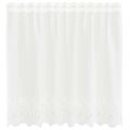 vidaXL Čipková záclona Biela 80 x 150 cm Polyester