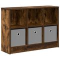 vidaXL Servírovacia skriňa Dymová dub 73,5 x 22,5 x 53,5 cm