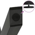 vidaXL Nohy konferenčného stolíka v tvare X, 2 ks, antracitové, 60 x (30-31) cm, oceľ