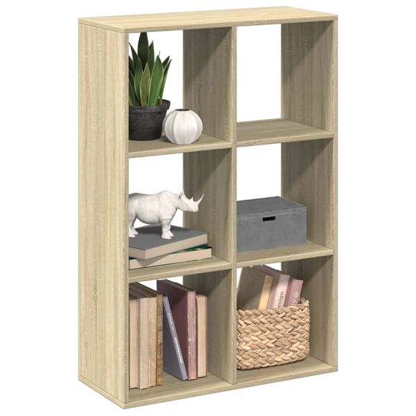 vidaXL Rozdeľovacia knižnica dub sonoma 69,5x29x103,5 cm kompoz. drevo