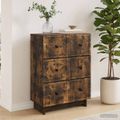 vidaXL Zásuvkový kabinet 66 x 34,5 x 90 cm Kompozitné drevo Dymový dub