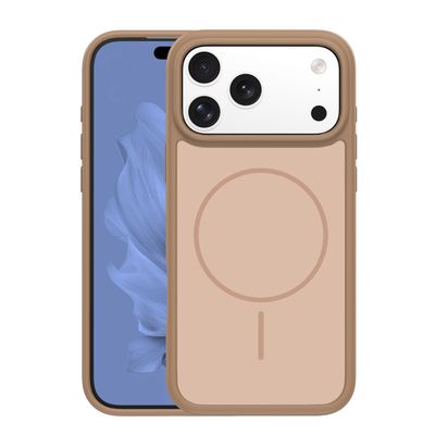 Ochranné puzdro Frame Thin Mag pre iPhone 17 Pro 6,3" / 18 Pro 6,3" hnedé