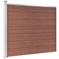 vidaXL Plotový panel WPC 175x146 cm hnedý